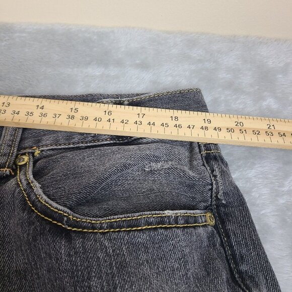 Ed Hardy Denim‎ embroidered black panther head patch leopard jean 40x34 Y2K Rare - Picture 6 of 12